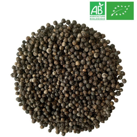 Poivre Noir Bio - Grains entiers -Grossiste - Herboristerie - Grossiste-Thé.com