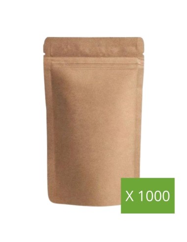 Lot de 1000 - Sachet Kraft 50gr - Doypack Extra Small - Grossiste-Thé.com - Emballage