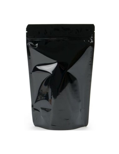 Sachet Noir Brillant 100gr - Doypack Medium - Grossiste-Thé.com - Emballage