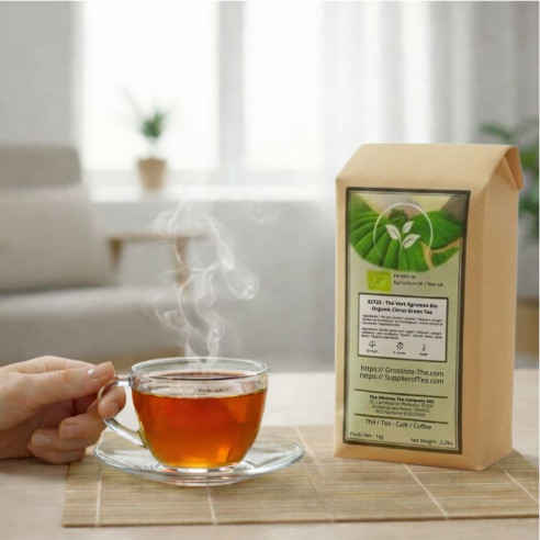 Fournisseur Thé Vert Agrumes Grossiste Thé Vert Bio - Sachet 1kg
