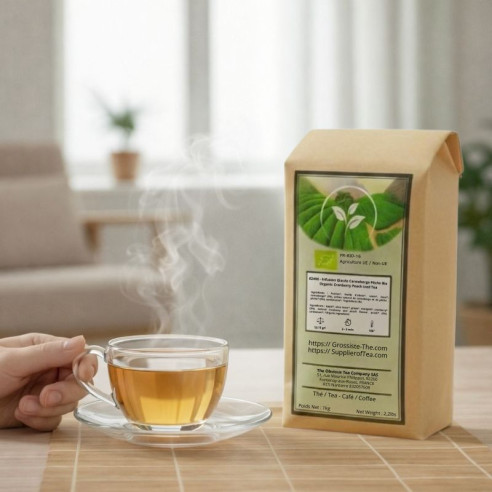 Infusion Glacée Canneberge Pêche Grossiste Thé Glacé Bio - Sachet 1kg