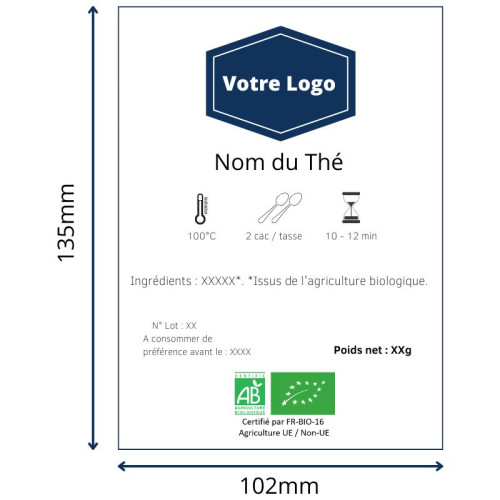 Etiquettes - Creer sa marque de thé