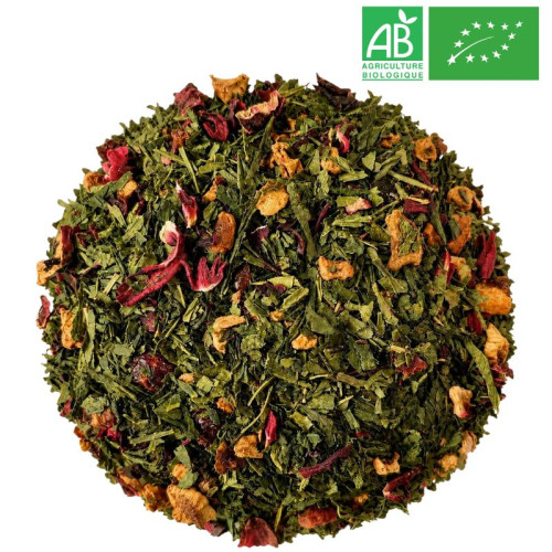 Fournisseur Thé Vert Orange Sanguine Grossiste Thé Vert Bio