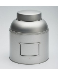 Boite à thé - Boite métal grise - Boite 1,5kg